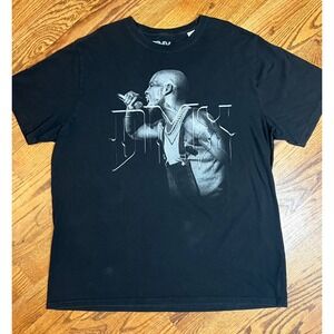 DMX Mens Black Graphic T Shirt 2XLT Performance Rap Hip Hop